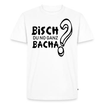 Paroles souabes drôles Schwaben Ländle Spruch - T-shirt Premium bio Homme - blanc - Devant - Nico (187cm)