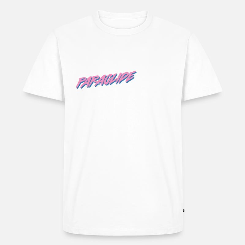 Paragliding Paraglide - Männer Premium Bio T-Shirt - Weiß