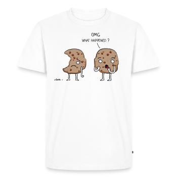 Cookies OMG - T-shirt Premium bio Homme - blanc - Devant - Nico (187cm)