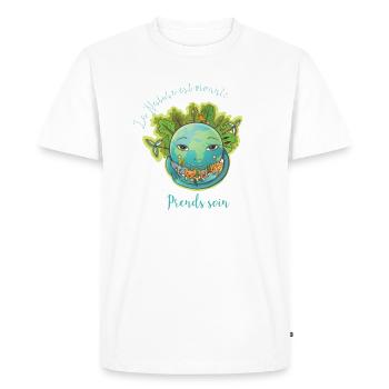 Prends soin de la nature vivante - T-shirt Premium bio Homme - blanc - Devant - Nico (187cm)
