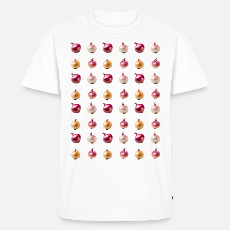 Onion Pattern - Männer Premium Bio T-Shirt - Weiß