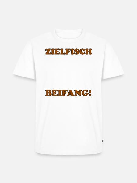 Wels Angeln - Männer Premium Bio T-Shirt - Weiß
