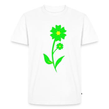 Flower bloom garden plant gift - Men's Premium Organic T-Shirt - white - Front - Nico (187cm)