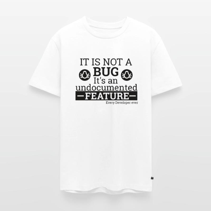 "Not a Bug" | Programmer, Programmierer Männer Premium Bio T-Shirt