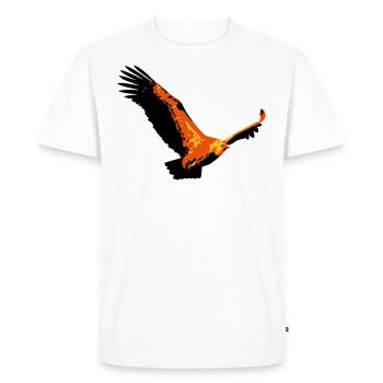 Vulture - Men's Premium Organic T-Shirt - white - Front - Nico (187cm)