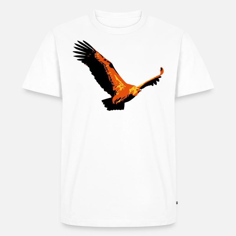 Geier - Männer Premium Bio T-Shirt - Weiß