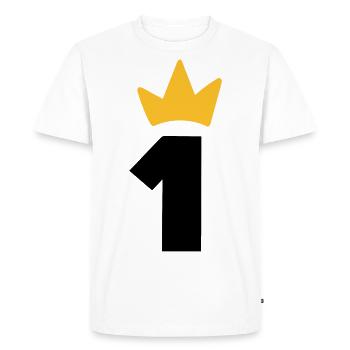 One Crown 1 An Bébé Premier Anniversaire - T-shirt Premium bio Homme - blanc - Devant - Nico (187cm)