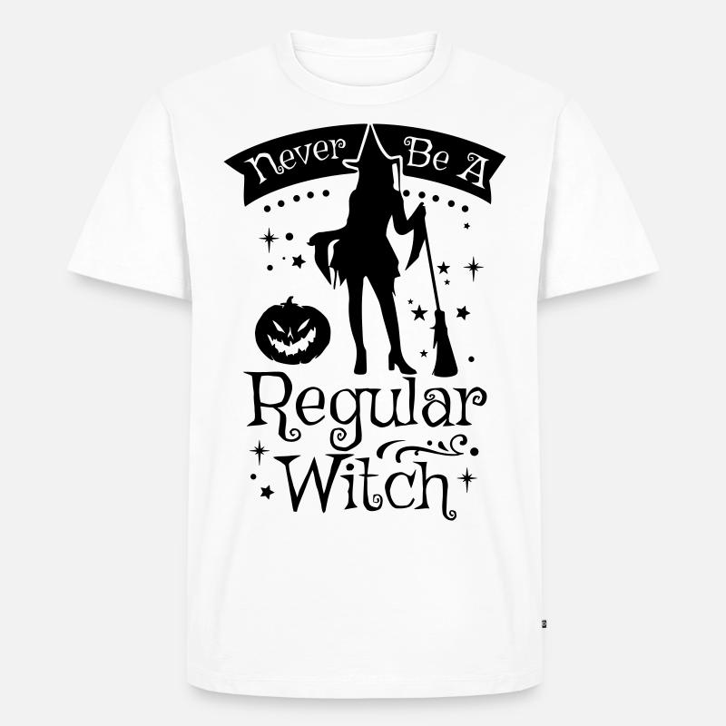 NEVER BE A REGULAR WITCH - Men's Premium Organic T-Shirt - white