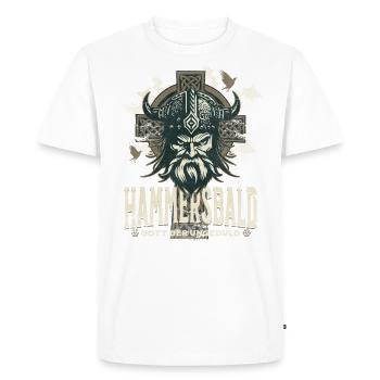 Hammersbald - Männer Premium Bio T-Shirt - Weiß - Vorne - Nico (187cm)