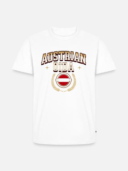 Austrian Oida Österreich Spruch - Männer Premium Bio T-Shirt -