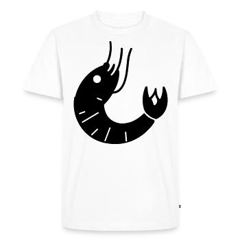 Shrimp - Men's Premium Organic T-Shirt - white - Front - Nico (187cm)
