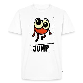Énergie monstre printanière sur deux jambes - T-shirt Premium bio Homme - blanc - Devant - Nico (187cm)