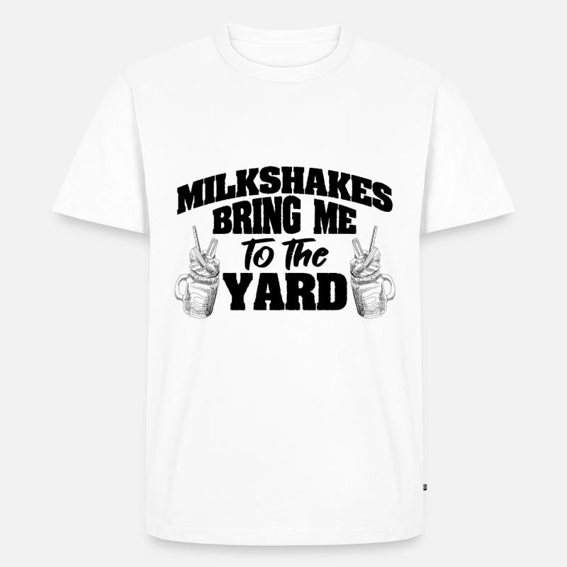 liebe milchshake - Männer Premium Bio T-Shirt - Weiß