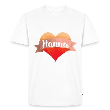 Hanna Herz Cher ami Valentin Saint-Valentin Saint-Valentin - T-shirt Premium bio Homme - blanc - Devant - Nico (187cm)