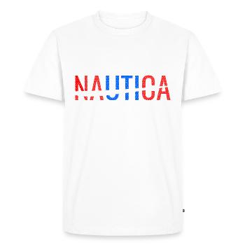 Navigate Life's Waves with Nautica - Men's Premium Organic T-Shirt - white - Front - Nico (187cm)