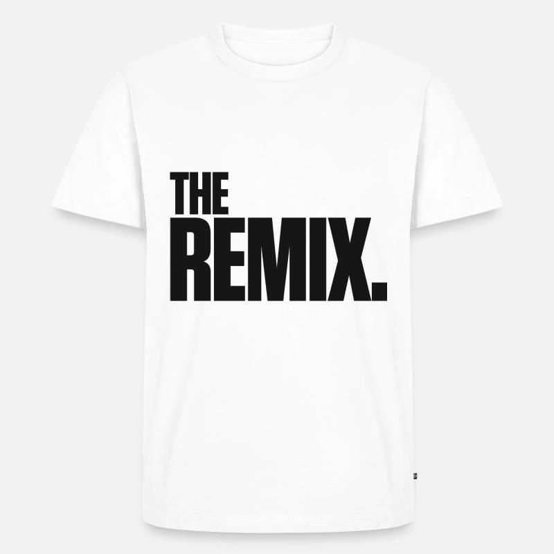 The Remix - Männer Premium Bio T-Shirt - Weiß