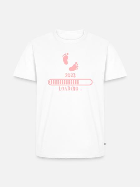Baby 2023 loading - Men's Premium Organic T-Shirt - white