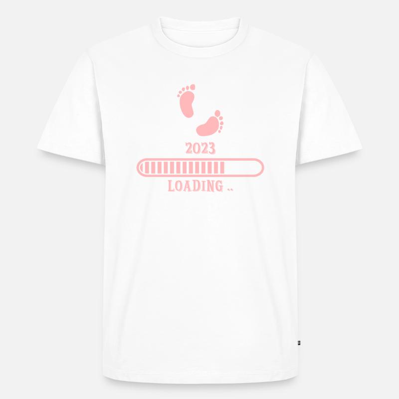 Baby 2023 loading - Men's Premium Organic T-Shirt - white