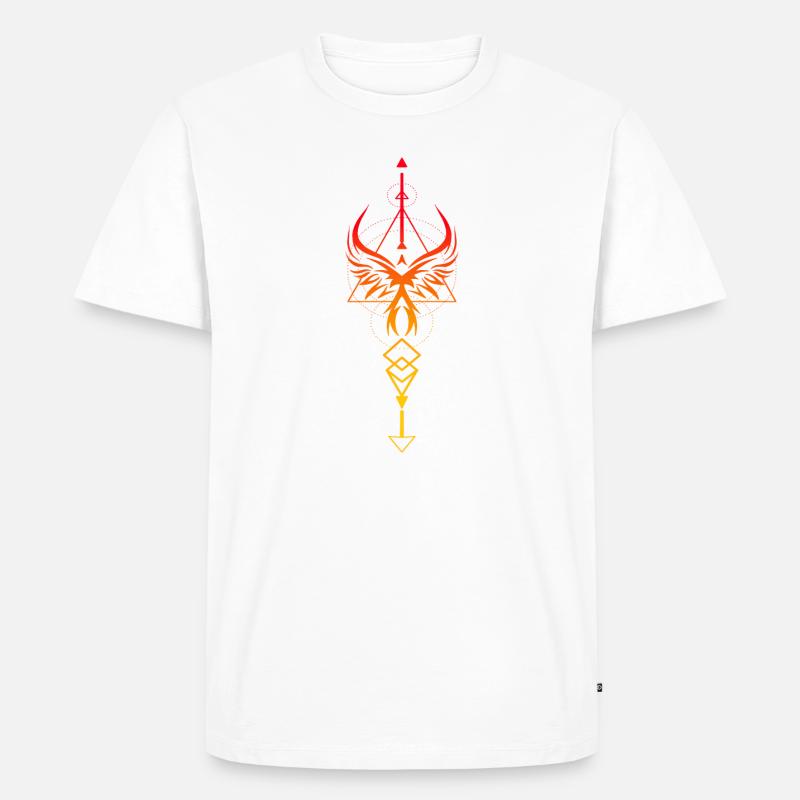 Vertical symbol phoenix Valkyrie - Men's Premium Organic T-Shirt - white