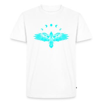Viking Northern Raven - Men's Premium Organic T-Shirt - white - Front - Nico (187cm)