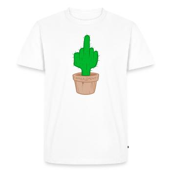 Cactus amicalement. - T-shirt Premium bio Homme - blanc - Devant - Nico (187cm)