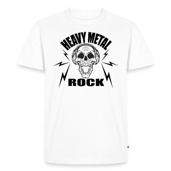 Idée cadeau de musique rock heavy metal - T-shirt Premium bio Homme - blanc - Devant - Nico (187cm)