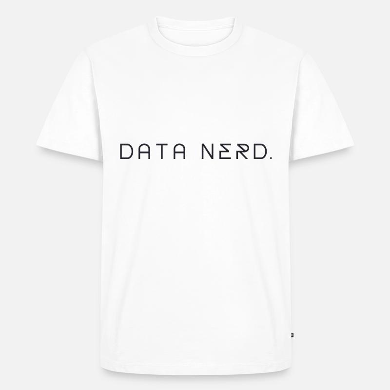 "Data Nerd" | Data Scientist - Männer Premium Bio T-Shirt - Weiß