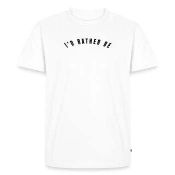 shih tzu I Would Rather Be Playing With My Shih - Men's Premium Organic T-Shirt - white - Front - Nico (187cm)