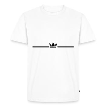 Ligne Krone - T-shirt Premium bio Homme - blanc - Devant - Nico (187cm)