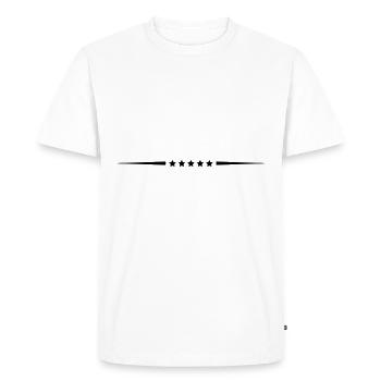 star line - Men's Premium Organic T-Shirt - white - Front - Nico (187cm)