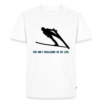 Ski jumping - Men's Premium Organic T-Shirt - white - Front - Nico (187cm)