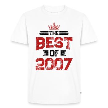 2007 best of - Men's Premium Organic T-Shirt - white - Front - Nico (187cm)
