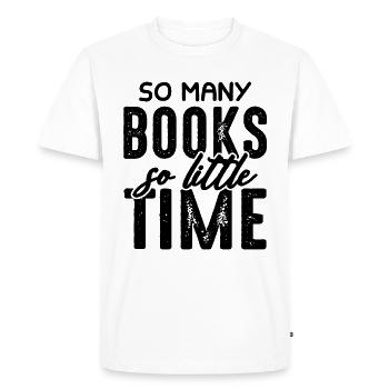 read many books - Men's Premium Organic T-Shirt - white - Front - Nico (187cm)