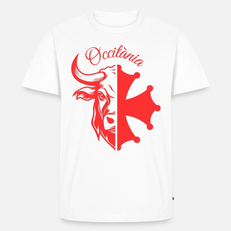 OCCITÀNIA STIER - Männer Premium Bio T-Shirt - Weiß