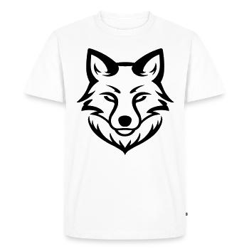 renard - T-shirt Premium bio Homme - blanc - Devant - Nico (187cm)