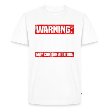Adolescent officiel - T-shirt Premium bio Homme - blanc - Devant - Nico (187cm)