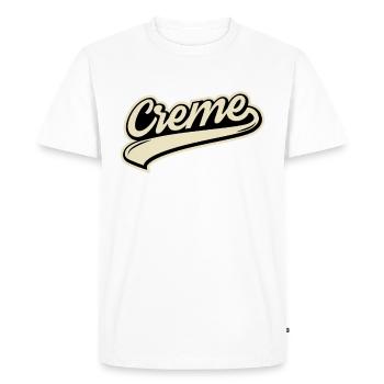 La crème monte toujours au sommet - T-shirt Premium bio Homme - blanc - Devant - Nico (187cm)