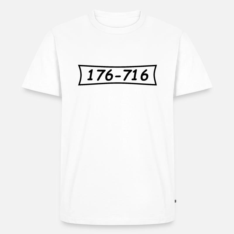 Panzerknacker Nummer 176 716 - Männer Premium Bio T-Shirt - Weiß