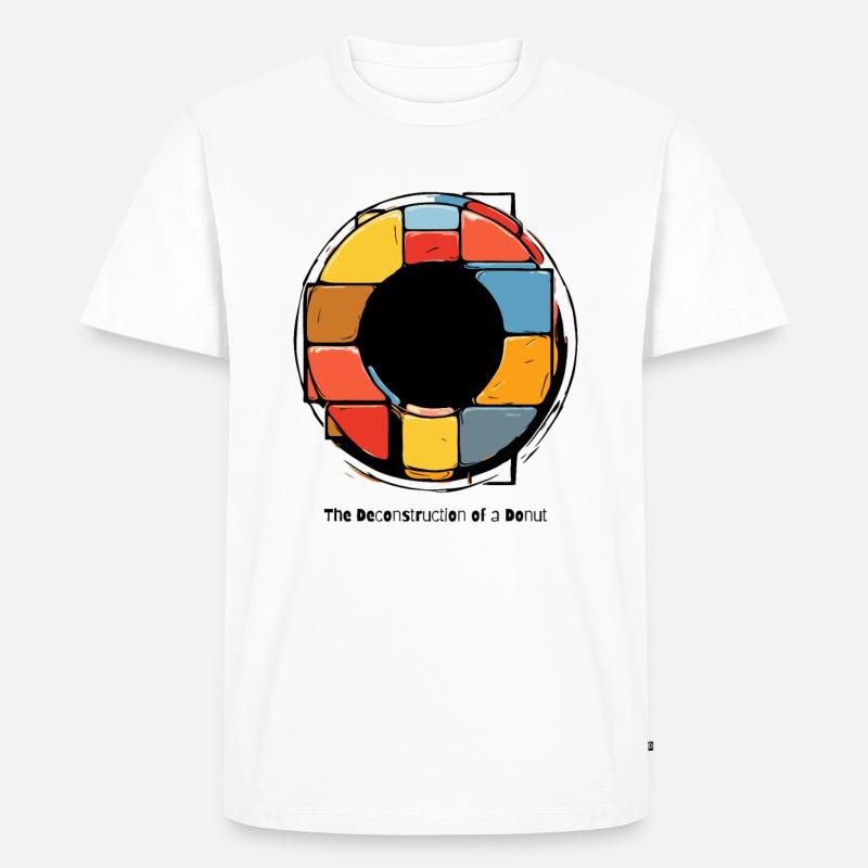 Die Dekonstruktion eines Donuts - Männer Premium Bio T-Shirt - Weiß