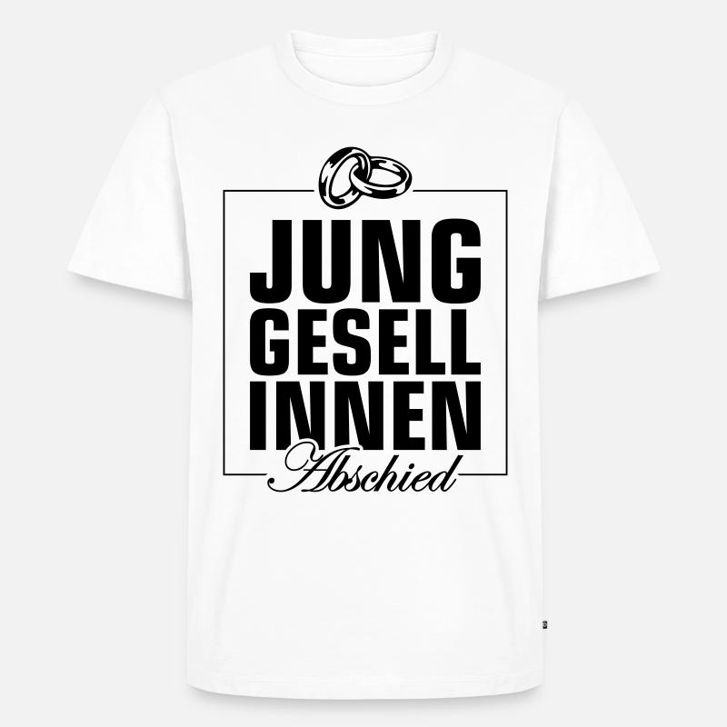 Junggesellinnenabschied Jga Herz - Männer Premium Bio T-Shirt - Weiß