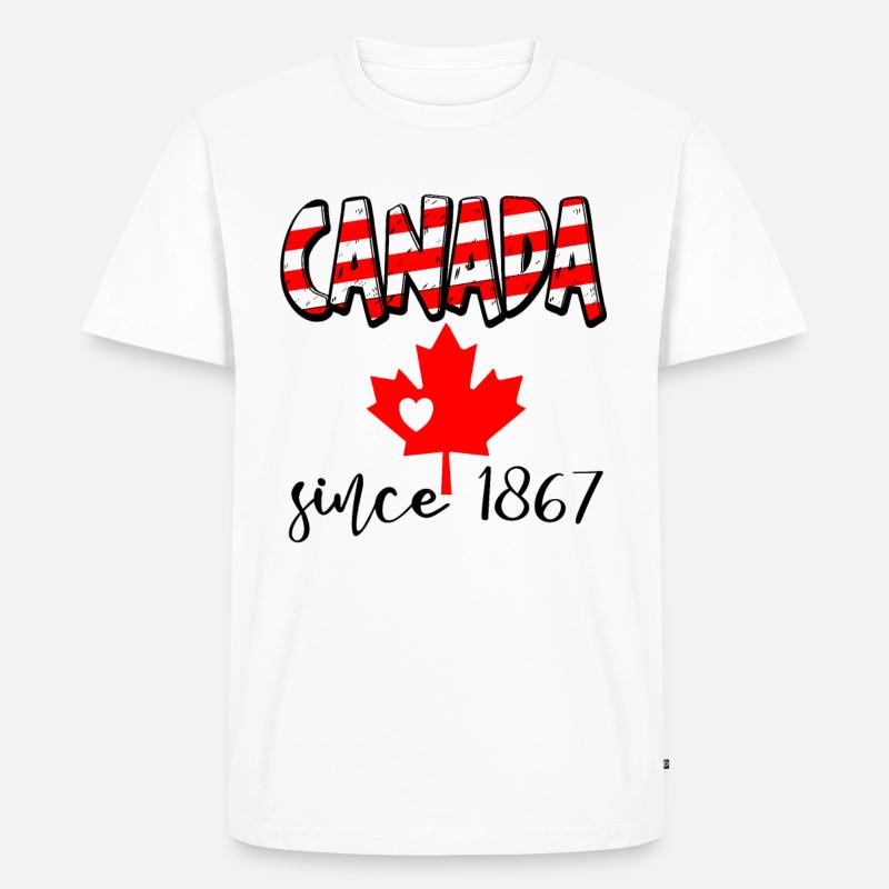 Kanada Canada Since 1867 - Männer Premium Bio T-Shirt - Weiß