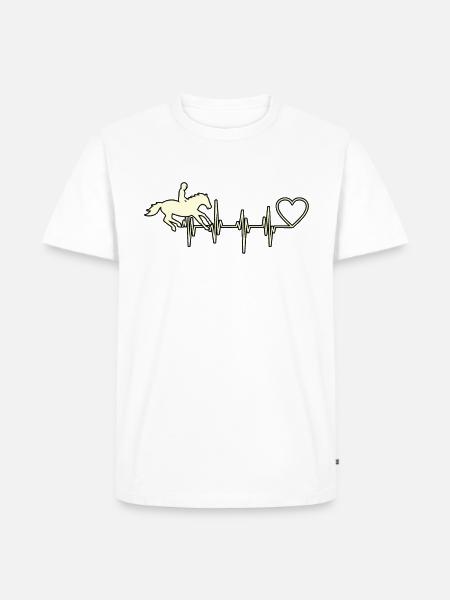 Reiter-lustiges Reiten-mädchen-geschenk - Männer Premium Bio T-Shirt - Weiß