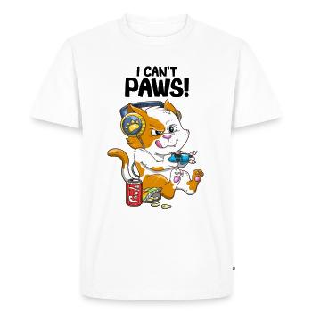 Drôle de chat Gaming Enfants Garçons Gamer Jeux vidéo & - T-shirt Premium bio Homme - blanc - Devant - Nico (187cm)