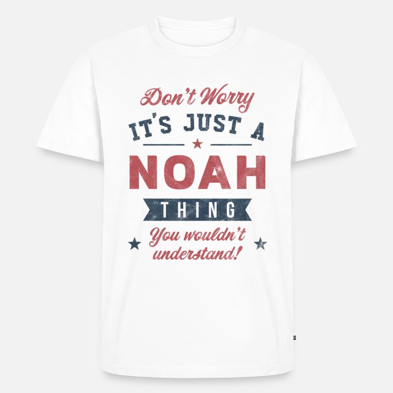 Es ist eine Noah-Sache - Männer Premium Bio T-Shirt - Weiß