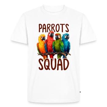 Parrot Squad Parrot Whisperer Funny Birds Quaker - T-shirt Premium bio Homme - blanc - Devant - Nico (187cm)