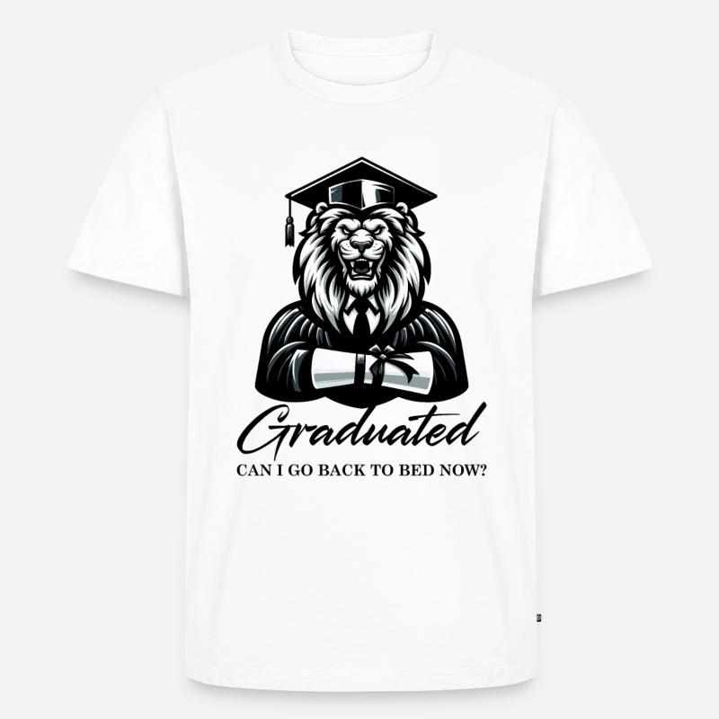 Hochschulabsolvent Abschluss Absolvent - Männer Premium Bio T-Shirt - Weiß