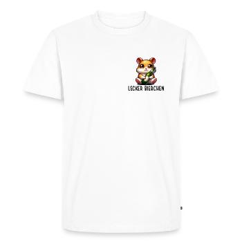 DELICIOUS BEER Sad Hamster Meme - Men's Premium Organic T-Shirt - white - Front - Nico (187cm)