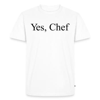 Chef Drôle Restaurant Cuisine Chef - T-shirt Premium bio Homme - blanc - Devant - Nico (187cm)