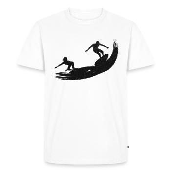 Surfboard Surfing - Water Surfing Surfboard - Men's Premium Organic T-Shirt - white - Front - Nico (187cm)