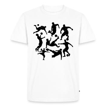 Jeu de football Amateur de football - Joueurs de football - T-shirt Premium bio Homme - blanc - Devant - Nico (187cm)